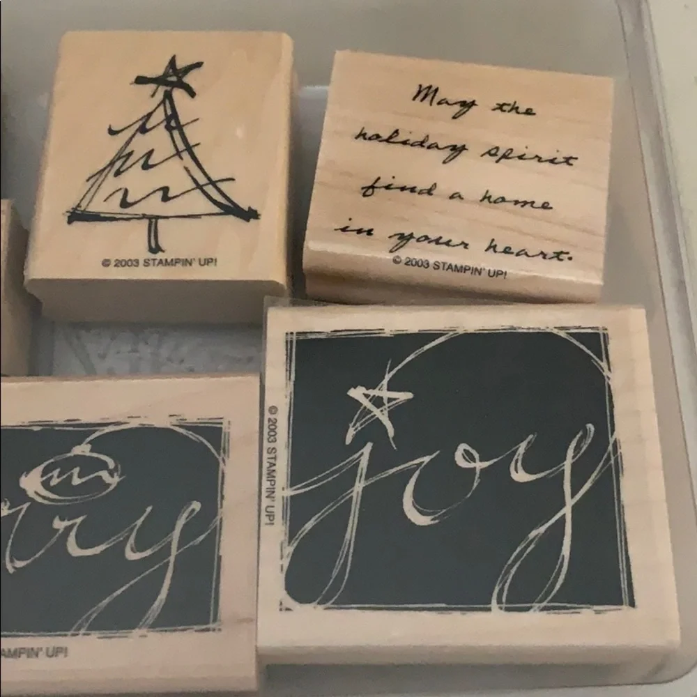 🎭 3/$25 - Stampin Up! Holiday Spirit stamp set